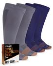 Meias de compressão Doctor's Select Copper Plus Size para mulheres