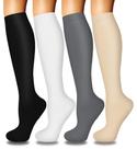 Meias de Compressão Iseasoo para Mulheres - Suporte à Circulação (4 Pares) Meias de Compressão Iseasoo para Mulheres - Suporte à Circulação (4 Pares)