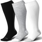 Meias de Compressão LEVSOX Plus Size 15-20 mmHg - Para Homens e Mulheres