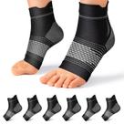 Meias de compressão para pés PAPLUS para fascite plantar, 6 pares