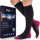 Meias de compressão PhysFlex para mulheres e homens (20-30 mmHg)