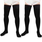 Meias de compressão Zhanmai Thigh High 20-30mmHg para homens