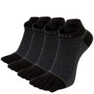 Meias de corrida VWELL Cotton, 4 pares, tamanho 7-11, para homens