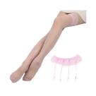 Meias de coxa alta e cinto de liga suspensor para mulheres, top de renda quente, leggings sexy, 1pc
