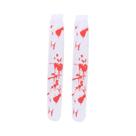 Meias De Enfermeira Com Estampa De Teia De Aranha E Sangue Para Halloween, Meias De Cosplay De Zumbi