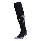 Meias de futebol adidas Team Speed 3 pretas brancas pequenas