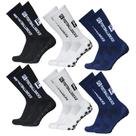 Meias de futebol ARIKON Xixian antiderrapantes para homens, 6 pares