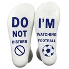 Meias de futebol de algodão com design engraçado para adultos