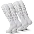 Meias de futebol IRAMY Scrunch Ultra Long, 2 pacotes de algodão