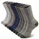 Meias De Hiking Masculinas Em Lã Merino, 5 Pares, Super Grossas, Térmicas Para Climas Frios