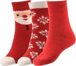 Meias de inverno BomKinta, meias femininas grossas de lã quente, 3 pares