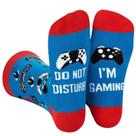 Meias de jogo Funny Cotton Blue, tamanho único para adultos Meias de jogo Funny Cotton Blue, tamanho único para adultos