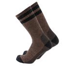 Meias de lã Cerebro Merino para homens, caminhadas, trekking, marrom/pretas