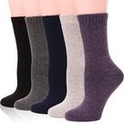 Meias de lã EBMORE Winter Warm Hiking Thermal para mulheres, 5 pares Meias de lã EBMORE Winter Warm Hiking Thermal para mulheres, 5 pares