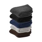 Meias De Lã Merino Grossas E Quentes Para Inverno Femininas E Masculinas, 5 Pares, Tamanho Sólido