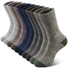 Meias de lã Merino SIMIYA Super Thick Hiking para homens, 5 pares
