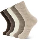 Meias de lã ySense Winter Warm para mulheres, pacote com 5