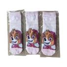 Meias De Malha Paw Patrol Para Crianças Pequenas, 3 Pares, Skye Everest Chase Marshall Rubble Rocky,