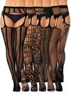 Meias de meia-calça Skylety Fishnet Thigh Lingerie x6