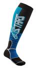 Meias de Motocross Alpinestars MX Pro - Ciano/Pretas - Para Homens