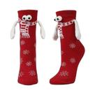 Meias De Natal Para Casais Engraçadas Com Mãos Dadas, Meias Magnéticas De Algodão, Presentes Para