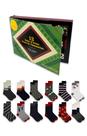 Meias de Natal premium masculinas Gertex, calendário do advento, x12