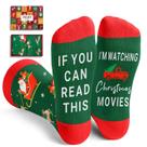 Meias de Natal Zmart Funny for Men, estampa de filme de Natal