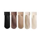 Meias De Neve Femininas Grossas E Quentes Com Forro De Lã, 5 Pares, Estilo Outono Inverno Para Meias De Neve Femininas Grossas E Quentes Com Forro De Lã, 5 Pares, Estilo Outono Inverno Para