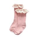 Meias De Princesa Listradas Com Renda Para Meninas, Primavera E Outono, Longas, Casuais, Esportivas,