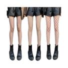 Meias De Rede Lolita, 3 Pares De Meias De Nylon Em Malha, Lingerie Sexy, Meias JK Até a Cintura