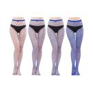 Meias De Rede Super Elásticas Para Mulheres, 4 Peças, Meias De Rede Góticas S M L XL, Lingerie Sexy