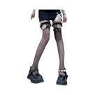 Meias De Renda Finas De Tubo Longo Para Mulheres, Moda Lolita JK, Meias De Rede Para Primavera E