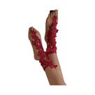 Meias De Renda Sexy Femininas Com Detalhes Vazados, Acessórios De Lingerie Justos Ao Corpo