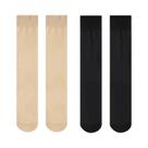 Meias De Seda Cristal Para Mulheres, 4 Pares, Pretas, Respiráveis, De Nylon, Casuais, Transparentes