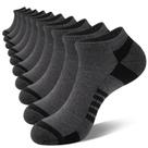 Meias de tornozelo COOVAN, 10 pares para homens, almofada confortável de corte baixo