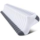 Meias de tornozelo COOVAN, 10 pares para homens, almofada de corte baixo