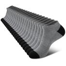 Meias de tornozelo COOVAN, 10 pares para homens, almofada de corte baixo