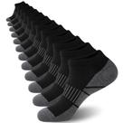Meias de tornozelo COOVAN para homens, 12 pares, almofada atlética