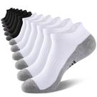 Meias de tornozelo eallco Low Cut, atléticas, almofadadas para corrida, pacote com 6 Meias de tornozelo eallco Low Cut, atléticas, almofadadas para corrida, pacote com 6