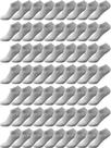 Meias de tornozelo Foaincore, 150 pares, decotadas para homens e mulheres, cinza