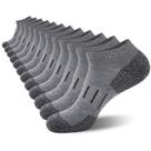 Meias de tornozelo Heatuff Athletic para homens que absorvem a umidade, pacote com 6