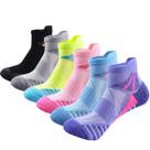 Meias de tornozelo J.WMEET femininas acolchoadas, pacote com 6 Meias de tornozelo J.WMEET femininas acolchoadas, pacote com 6