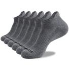 Meias de tornozelo LITERRA masculinas, pacote com 6 unidades, decotadas, almofadadas para corrida Meias de tornozelo LITERRA masculinas, pacote com 6 unidades, decotadas, almofadadas para corrida