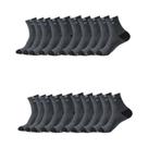 Meias De Tornozelo Respiráveis e Antiderrapantes Masculinas, 5/10/20 Pares, Absorvem O Suor,