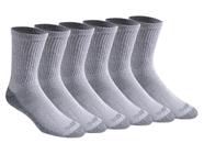 Meias Dickies Dri-Tech Moisture Control Mid-Crew Grey (6 pares) Meias Dickies Dri-Tech Moisture Control Mid-Crew Grey (6 pares)