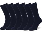 Meias Easton Marlowe Classic Cotton Dark Navy, pacote com 6 unidades masculinas Meias Easton Marlowe Classic Cotton Dark Navy, pacote com 6 unidades masculinas