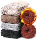 Meias EBMORE Merino Wool Thermal Thick para caminhada, 5 pares