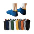 Meias Esportivas Masculinas de Algodão e Fibra de Bambu - 5 Pares - Respirável e Absorvente de Suor Meias Esportivas Masculinas de Algodão e Fibra de Bambu - 5 Pares - Respirável e Absorvente de Suor