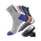 Meias Esportivas Masculinas De Algodão Respiráveis Até O Meio Da Panturrilha, 5 Pares, Quentes, Meias Esportivas Masculinas De Algodão Respiráveis Até O Meio Da Panturrilha, 5 Pares, Quentes,
