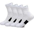 Meias esportivas Yoknatt White Performance Ankle Elite, pacote com 4